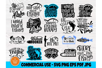 Fishing SVG Bundle&2C; Fisherman Svg&2C; Svg Cut files