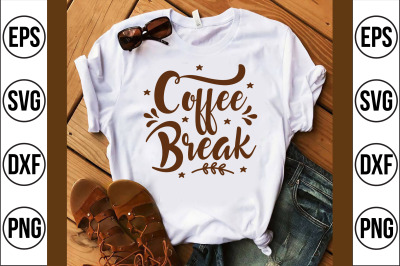 coffee break svg cut file