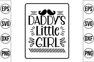 daddy&#039;s little girl svg cut file