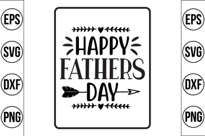 happy fathers day svg cut file