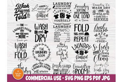 Laundry SVG Bundle, Laundry Room Signs, Cut Files