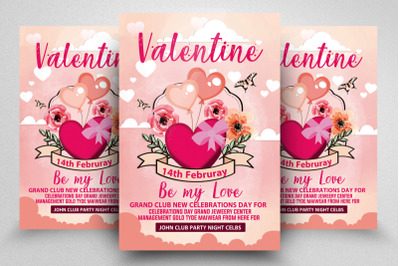 Valentine Love Day Flyer Template