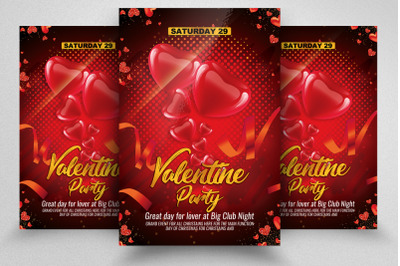 Valentine Party Night Poster