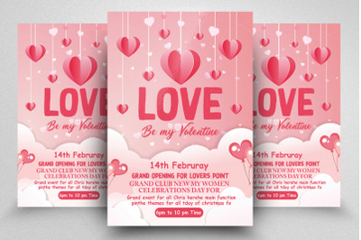 Valentine Love Day Flyer Psd