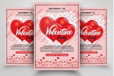 Valentine&#039;s Day Event Flyer
