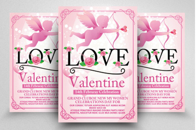 Valentine Love Flyer Template
