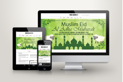 Eid ul Adha Mubarak Web Banner
