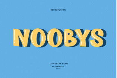 Noobys Display Font