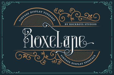 Roxelane - Vintage Display Font