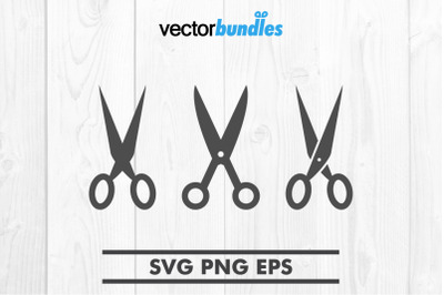 scissors clip art icon bundle svg