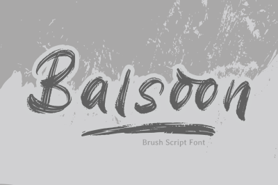 Balsoon - Brush Font