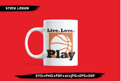 Live Love Play SVG