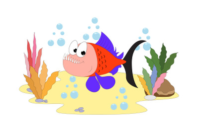 cute fish cartoon