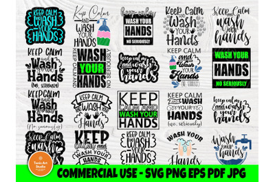 Wash Your Hands SVG, Bathroom Svg, Keep Calm Svg