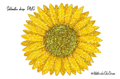 Sunflower Sublimation Design PNG
