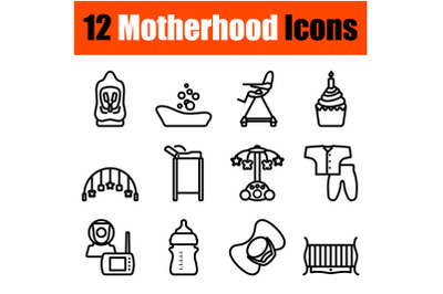 Motherhood Icon Set