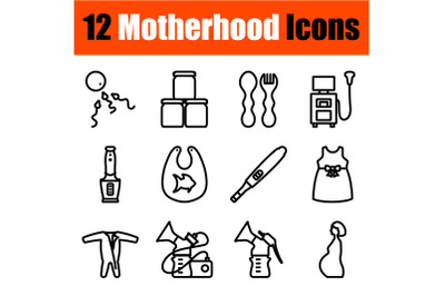 Motherhood Icon Set