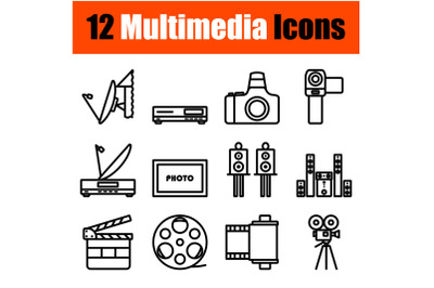 Multimedia Icon Set