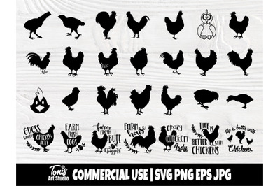 Chicken SVG cut file | Chicken bundle svg | Farmhouse sign | Chicken s