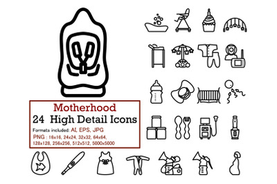 Motherhood Icon Set