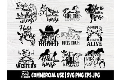 Horse SVG bundle, Horse quotes svg, Horse cut files, Horse signs