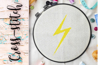 cross-stitch &quot;Lightning&quot;