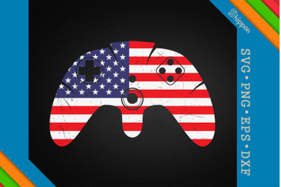 Gamer 4th of July Game Controller