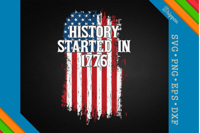 History Started In 1776 4th of July