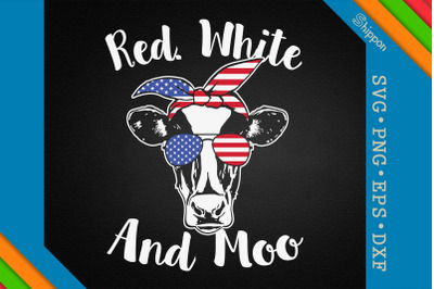 Red White and Moo 4th of July