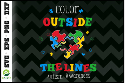 Autism Awareness Outside The Line