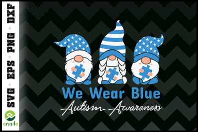 Gnomes Blue Puzzle Autism Awareness