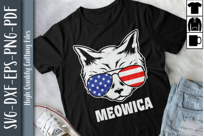 Meowica Patriotic America July 4th