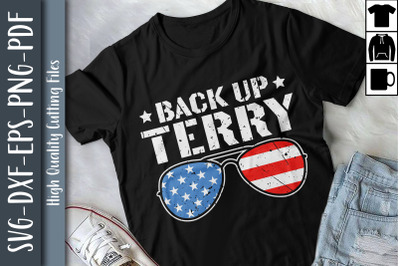 Back Up Terry Patriotic US Flag 4th