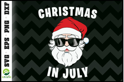 Christmas In July Santa 4th of July