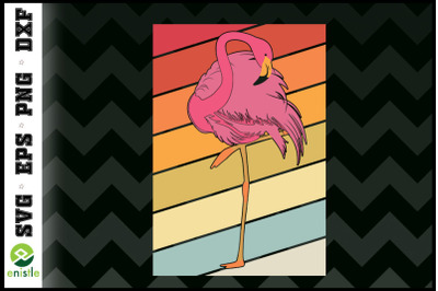 Vintage Flamingo Retro Graphic Flamingo