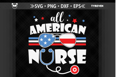 All American Nurse 4th of July