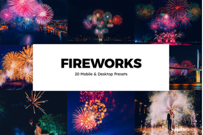 20 Fireworks Lightroom Presets &amp; LUTs