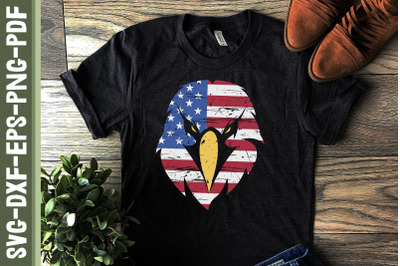 Patriotic America Bald Eagle 4th of July