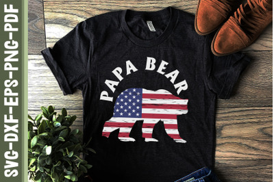 Papa Bear America 4th of July Christmas