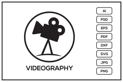 Videography logo design illustration