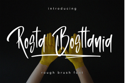 Rosta Bosttania - Brush Script Font