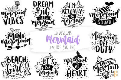 Mermaid Quotes Bundle, Mermaid Bundle