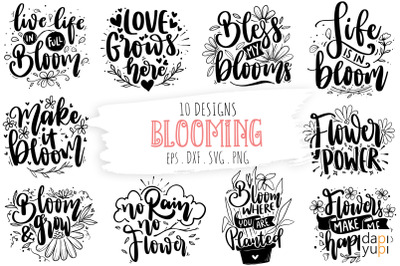 Blooming Quotes Bundle, Spring Quotes