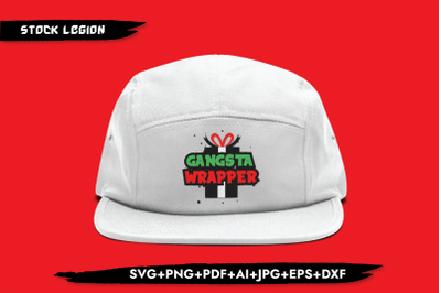 Gangsta Wrapper Green Red SVG