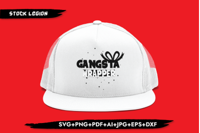 Gangsta Wrapper Ribbon SVG