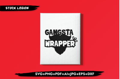 Gangsta Wrapper Beard SVG