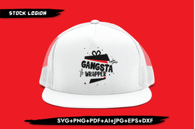 Gangsta Wrapper Open Gift SVG