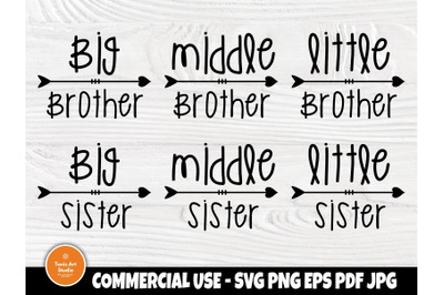 Big Brother SVG, Big Sister Svg Shirt Designs