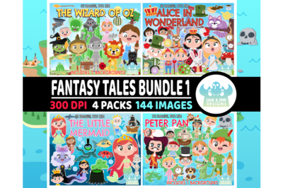 Fantasy Tales Clipart Bundle 1 - Lime and Kiwi Designs