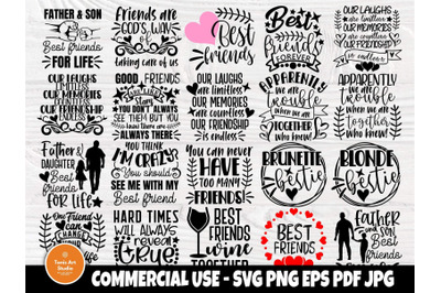 Download Best Friends Svg Bundle Friendship Svg Designs By Tonisartstudio Thehungryjpeg Com